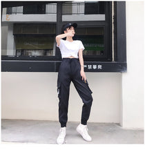 Load image into Gallery viewer, women High Waist Loose Streetwear pants