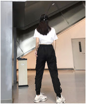 Load image into Gallery viewer, women High Waist Loose Streetwear pants