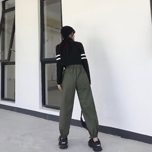 Load image into Gallery viewer, women High Waist Loose Streetwear pants