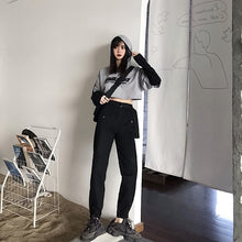 Load image into Gallery viewer, women High Waist Loose Streetwear pants