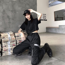 Load image into Gallery viewer, women High Waist Loose Streetwear pants