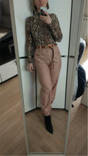 Load image into Gallery viewer, Women Casual High Waist Cargo Pants