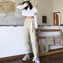 Load image into Gallery viewer, women High Waist Loose Streetwear pants