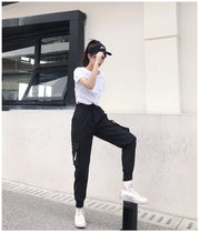 Load image into Gallery viewer, women High Waist Loose Streetwear pants
