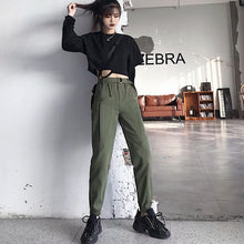 Load image into Gallery viewer, women High Waist Loose Streetwear pants
