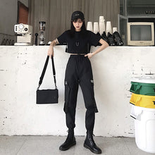 Load image into Gallery viewer, women High Waist Loose Streetwear pants

