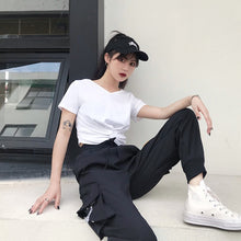 Load image into Gallery viewer, women High Waist Loose Streetwear pants
